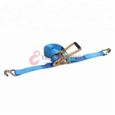 EN12195-2 Ratchet Strap Tie Down 5ton With Double J hooks